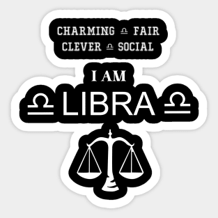 Libra horoscope 02 Sticker